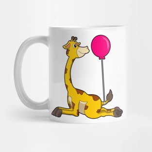 Giraffe with Balloon Mug